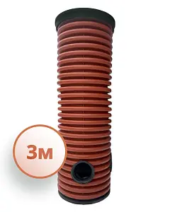 Дренажный колодец d368 h3000 с зеленой крышкой (отводы 160 мм) 1